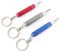 Key Ring Holder Mini Multi Bit Precision Screwdriver Repair Tool Set Multipurpose Precision Set T8, T9 and PH2 Bit (RED)