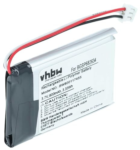 vhbw Akku Ersatz für JBL GSP682634 | für Lautsprecher Boxen Speaker (900 mAh, 3,7 V, Li-Polymer)