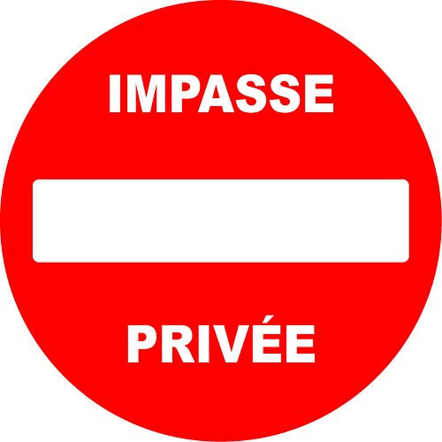 Panneau pvc rondImpasse privée