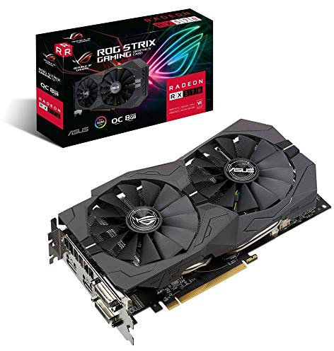 ASUS ROG Strix-RX570-O8G-Gaming AMD Radeon Grafikkarte (8GB GDDR5 Speicher, PCIe 3.0, HDMI, DisplayPort)