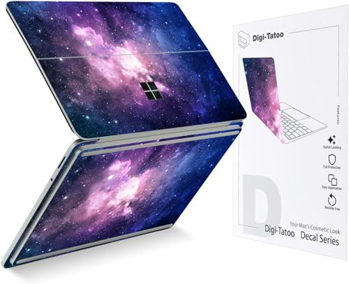 Digi-Tatoo Ultra Thin Protective Cover Skin Decal Sticker for 2023 Microsoft Surface Laptop Studio 2, Easy Apply, Anti-Scratch, Residue Free Vinyl Skin [Nebula]