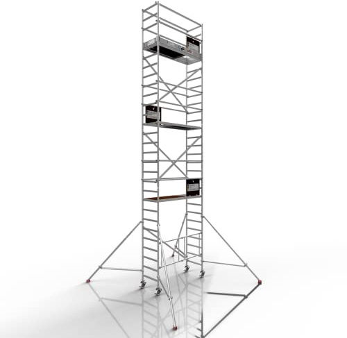 Profigerüst: ALTEC AluKlik 2.0 900, Arbeitshöhe 9m | TÜV | Made in Germany | inkl. Ø150mm Rollen, Alu Gerüst Rollgerüst Fahrgerüst Baugerüst Faltgerüst Arbeitsplattform…