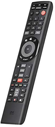 One For All Smart Control 5 Universal remote control for 5 devices with free Setup App and unique NETTV key - URC7955 - Black (Renewed)