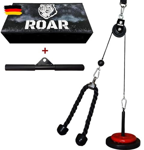 Roar® Poulie Musculation Tirage Corde Musculation Poulie Musculation Maison Cable Poulie Musculation Poulie Haute Corde Poulie Musculation Cable Musculation Poulie Haute Et Basse Musculation Biceps
