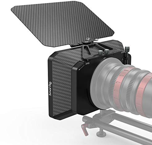 SMALLRIG 114mm Camera Matte Box for Mirrorless DSLR Cameras, Included 4 Lens Adapter Rings - 2660