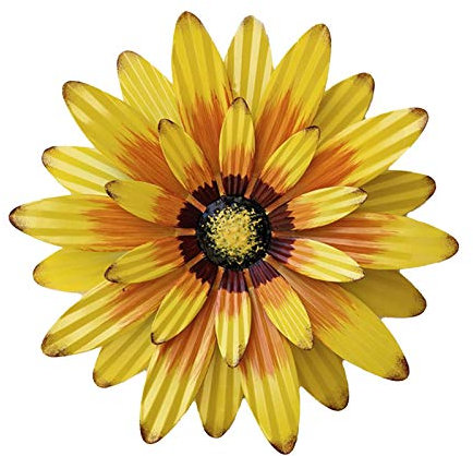 Metal Sunflower Wall Art decor Flower Sculptures Iron Hanging Home Decoration for Bathroom Bedroom Porch Patio Fence Garden Outdoor Indoor Living Room Kitchen