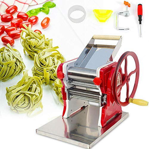 Futchoy Macchina per pasta in acciaio inox, per pasta e lasagne, 3mm