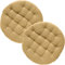 REDBEST Stuhlkissen, Stuhlauflage, Sitzkissen Uni 2er-Pack beige Größe 37 Ø - gesteppt, mit glatten, strapazierstarkem Gewebe (weitere Farben)