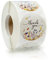 jiuzcare Danke aufkleber 3.8cm Aufkleber Rund Danke Aufkleber Etiketten zum Beschriften Etiketten Marmelade Handmade Aufkleber Weihnachtsaufkleber für Papiertüten für Die Geschenkdekoration, H102