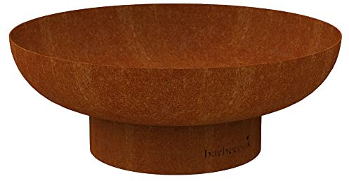 Barbecook brasero Jack 60 en Acero corten, brasero de Exterior, 60x25cm
