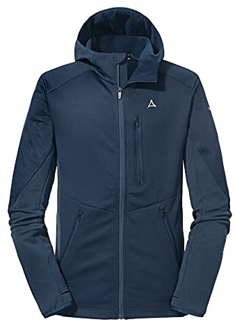 Schöffel Herren Fleece Hoody Lodron M, atmungsaktiver Fleece Pullover mit hoher Bewegungsfreiheit, funktionaler Hoodie mit Body-Mapping Technologie