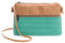 Kleine Kork Schultertasche | türkis & hellbraun | Clutch aus Kork | Handtasche aus Korkstoff | Abendhandtasche | nachhaltig | vegan | Kork Mode aus Portugal