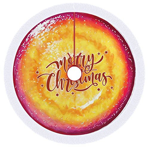 91,4 cm Weihnachtsbaum Rock, Honig Pomelo / Grapefruit Baum Rock Quaste Spitze Hängende Weihnachtsbaum Ornament Runde Dekorationen Geschenk