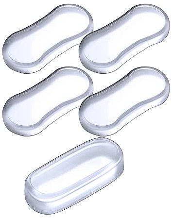 5PCS Toilet Seat Bumper Replacement Kit Bidet Bumpers with Strong Adhesive Toilet Lid Bumpers Rubber Bumpers Pads for Home, Hotels, School Bathroom Toilet