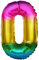 Luftballon Geburtstag Zahl 0 • XXL Riesen Folienballon SET • 101CM + 5M Deko Band • Folienballon 0 • Helium geeignet • Wiederverwendbar • Geburtstagsdeko Jungen Mädchen Zahl Ballon 0