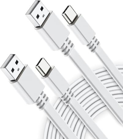 Itramax USB C Extension Cable for Security Camera 9M/2Pack,Extra Long USB A to USB C Flat Charging Cord 2.0 for Eufy SoloCam C210/S340/S220,Indoor Cam S350/C220,EufyCam 3/S330,3C/S300,Petcube Cam 360