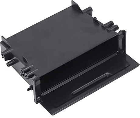 Boîte de rangement pour autoradio 1DIN Mitsubishi – Organiseur intérieur étanche en ABS noir pour combler l'espace du tableau de bord et optimiser le rangement