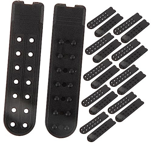 STOBOK 10 Paar austauschbare Hutverlängerungen Snapback-Extender Gurtverlängerung Hutverlängerungs-Snapbacks Hutspanner Knopf Baseball Kappe Suite Kunststoffkappe Verschluss Plastik