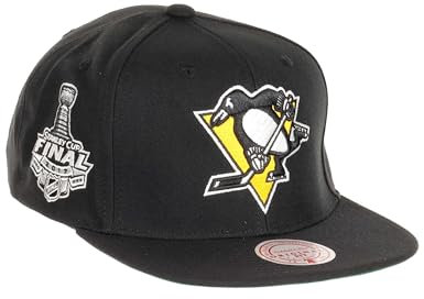 Mitchell & Ness Pittsburgh Penguins NHL Top Spot Originaler Fit Schwarz Verstellbare Snapback Cap - One-Size