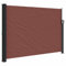 vidaXL Auvent Latéral Rétractable, Brise-Vue de Jardin, Écran de Protection, Écran de Balcon Terrasse Arrière-Cour Extérieur, Marron 140x600 cm