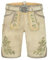 Krüger Herren Trachten Lederhose kurz, Modell: Arlo mit Gürtel, Knielang, braun, Art.-Nr. 961767-0-0071, 46,