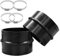 2PCS Verbinder Rundkanal Rohr 75MM mit 4 Edelstahl Schlauchschellen Heizungsrohranschluss Verbindungsstück Lüftungsrohr Rundkanal Rohr Ducting Joiner Connector Pipe For Eber-spacher We-bas-to Heater