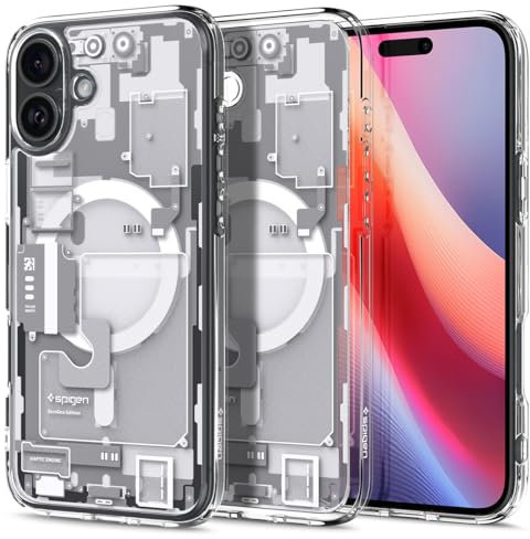 Spigen Ultra Hybrid Zero One MagFit Case for iPhone 16 Plus [MagSafe Compatible] [Military-Grade Drop Protection] - White