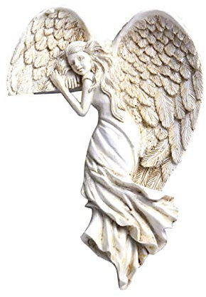 Für kreative rechte / linke Ecke Engel Statue in Ihrer Ecke Wandskulptur für Zuhause Wohnzimmer Schlafzimmer Dekoration Harz Engel Statue Outdoor