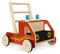 small foot Lauflernwagen Feuerwehr aus Holz, Moderne Lauflernhilfe für Feuerwehrfans, für Kinder ab 12 Monaten, 12540