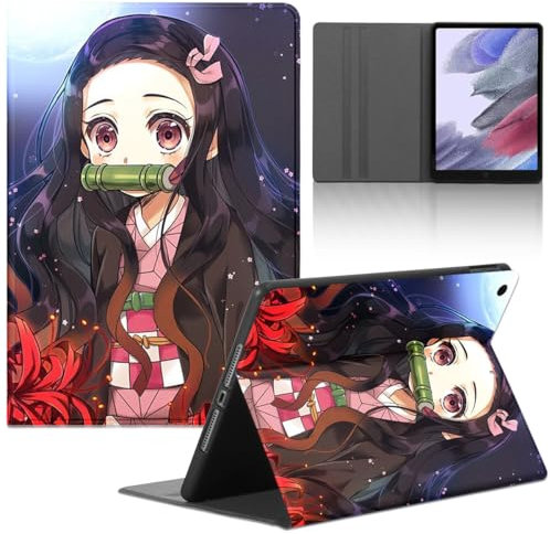Tablet Coque pour Samsung Tab A9+ /A9 Plus(SM-X210/SM-X215/SM-X216) 11'', Animés Kamado Nezuko Motifs avec Fonction Support PU Cuir Flip Housse Étui Support Coque de Tablette Cover,11