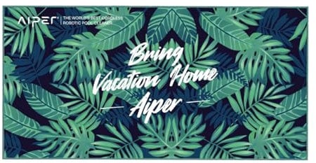 AIPER Strandtuch, Großes Mikrofaser Handtuch 160 x 80 cm, Schnell Trocknende und Leichte Stranddecke, Ideal für Pools, Strand, Gym und Travel, Grün