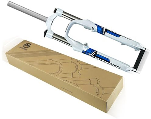 LYDBMYT Fourche à Suspension pour VTT 26 Pouces 100 mm de débattement Tube Droit Fourche Avant à dégagement Rapide 9 * 100 mm Disque V Frein Fourche de vélo Verrouillage Manuel