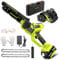 Supstable Mini Tronconneuse à Batterie 6 Pouces, Élagueuse Sans Fil pour Branches et Jardin, 2 Batteries 2Ah et Chargeur, petite Scie à Chaîne Rechargeable, Élagage de Branches et Coupe de Bois
