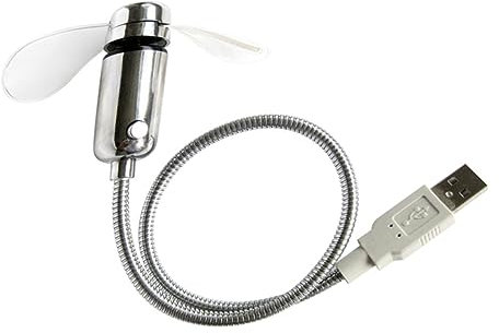 Gadpiparty 2pezzi Mini Ventilatore Portatile Usb Led Ventilatore Scrivania Flessibile Display Del Design e