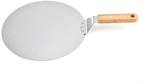 Pizzaschaufel, Edelstahl-Pizzaschaufel, großer runder Kuchen, Pizzastein, Kuchentransfer, Backwerkzeug, Backform