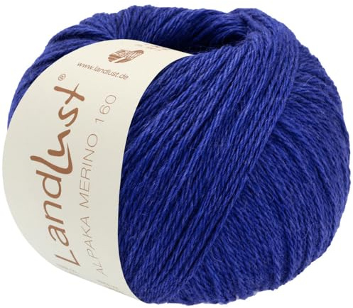 LANA GROSSA Landlust Alpaka Merino 160 | Klassisch verzwirntes Garn aus Merino & Alpaka | Handstrickgarn aus 50% Schurwolle & 50% Alpaka (Baby) | 50g Wolle zum Stricken & Häkeln | 160m Garn FB 448