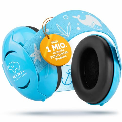 Schallwerk ® Mini+ Gehörschutz Baby & Kinder – Lärmschutz Kopfhörer für Kleinkinder – Hochwertige Ohrenschützer & Hörschutz speziell für Babys
