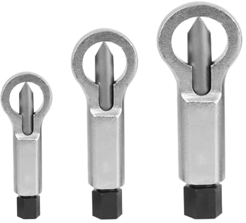 3 Teiliges Mutternsprenger Mutter Entferner 9-12mm/12-16mm/16-22mm | Mutternlöser Mutternspalter Entferner Gebrochener und Beschädigter Muttern Werkzeug Extraktions Werkzeug