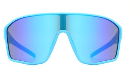 Red Bull Spect Eyewear DAFT-011 Blau-Rot | Maximale Performance, 100 % UV-Schutz, bruchsichere Gläser, biobasierte Materialien. Perfekt für alle Sportarten.