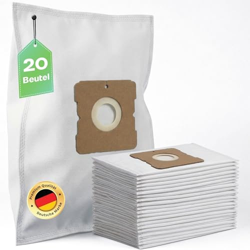 Erenbach | 20 Staubsaugerbeutel passend für Menalux 4000, Grundig, Privileg, Severin, Dirt Devil, inkl. 2 Mikrofilter, Alternative zu Swirl Y05, Y45, Y101