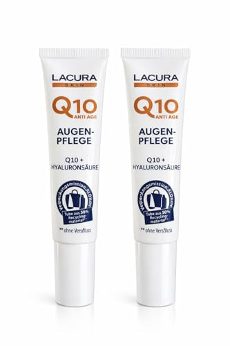 LACURA Spezialpflege 2x15 ml – Gesichtspflege für verschiedene Hautbedürfnisse (2x Q10 Augenpflege)
