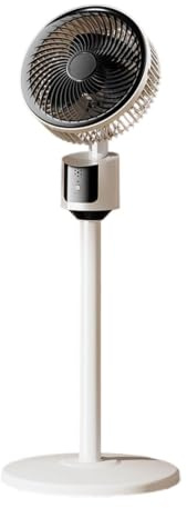 Standing Fan for Bedroom, 2026 Upgraded Whole Room Air Circulator, Quiet DC Motor Cooling Device, Pedestal Fan 3 Speeds USB for Home (White)