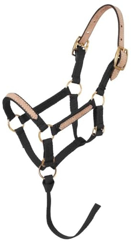 Tough1 Miniature Nylon Breakaway Halter - Black - Small