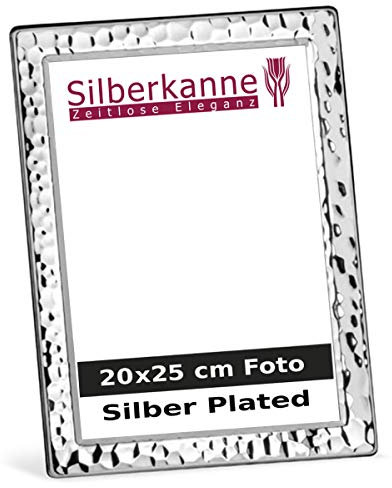 Cadre Photo Argenté Sous Verre pour Photo de 20 x 25 cm, Cadres