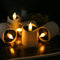 TINYOUTH 6PCS Solar Candle Lights Outdoor, Warm White Light Solar Flickering Candle Lights IP44 Waterproof for Lanterns Garden Wedding Christmas Halloween Party Decor