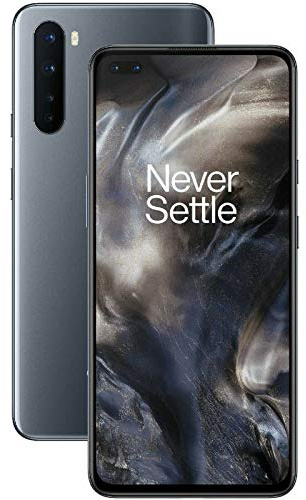 OnePlus NORD (5G) 128 GB Smartphone senza SIM con fotocamera quadrupla, doppia SIM Grey Ash (Reconditionné)