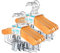 Cintres Bébés Lot de 12 Cintres à Pinces Coulissantes Naturel en Bois,Cintres Classiques et Solides de Haute Qualité avec Pivotantes à 360°, Idéal pour Vêtements Bébé/Enfant-Longueur 25cm