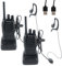 Talkie Walkie Longue portée ProfessionnelPmr 446 MHz 16 Canaux Radio,baofeng Rechargeable Walkie Talkies,avec des écouteurs Originaux Construit en Torche LED (2 pcs)