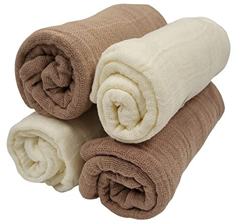 Pippi Mulltücher 4er Pack (cafe-latte)