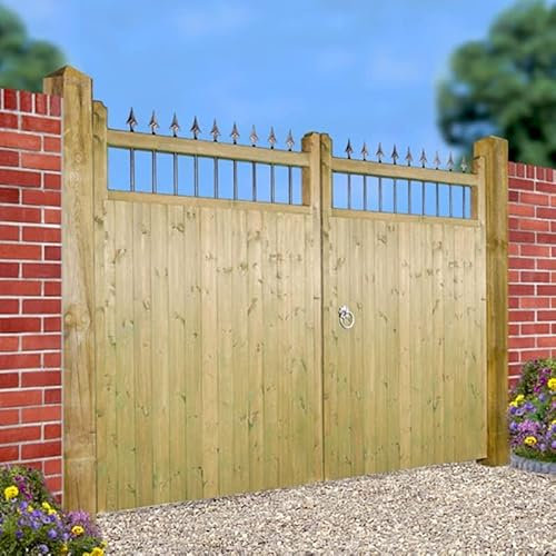 Hampton Wooden Tall Double (Driveway) Gate 3300 mm